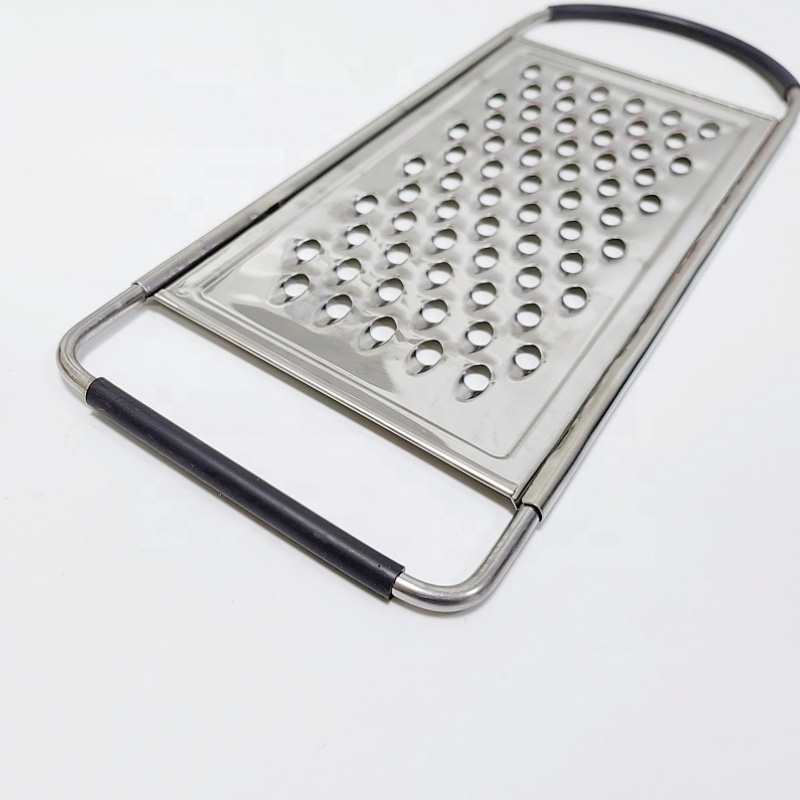 Premium Stainless Steel Flat Grater with Anti-slip Soft Grip Handle for Cheese,Chocolate,Ginger,Garlic,Nutmeg,Salt Grater