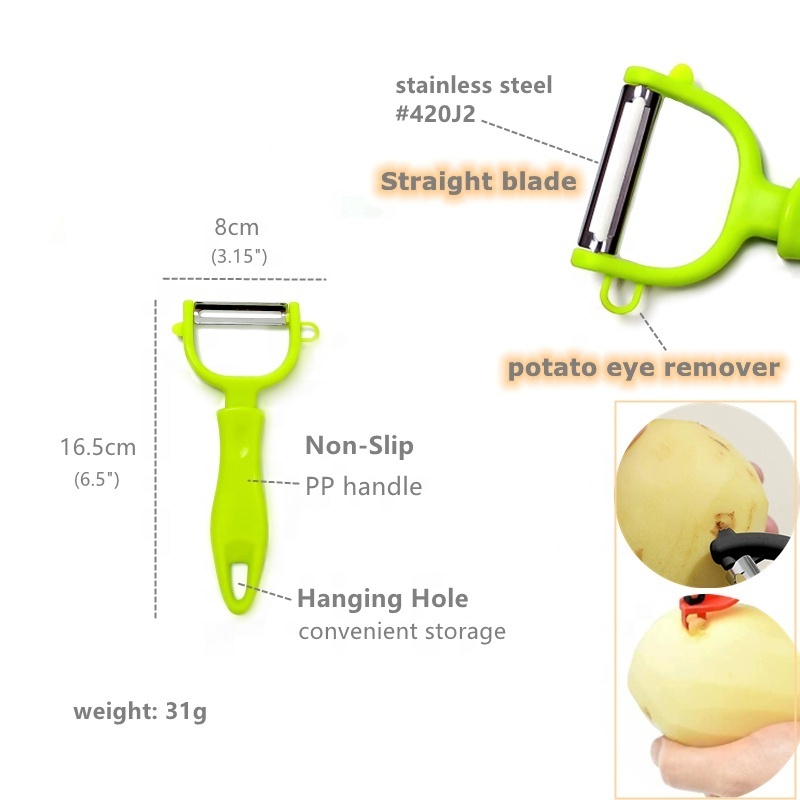 Cabbage Peeler Fruit Y Peeler with Sharp Blade Stainless Steel Wide Mouth Vegetable Peeler