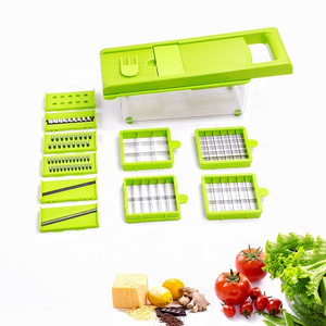 All-in-1 Vegetable & Cheese Grater 10pcs Multi Blades Veggie Chopper Cutter Dicer Mandoline Slicer