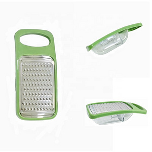 Handy Housewares Mini Grater with Container Mini Cheese and Garlic Grater Shredder with Storage Container