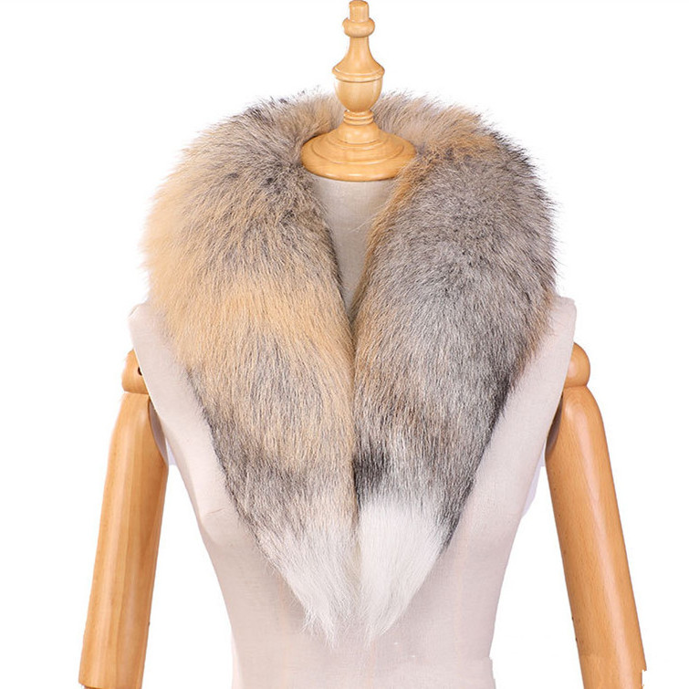 2024 New Style Fashion 100% High End Real fox fur collar Woman luxury comfortable fox fur scarf Lady Elegant real fox fur collar