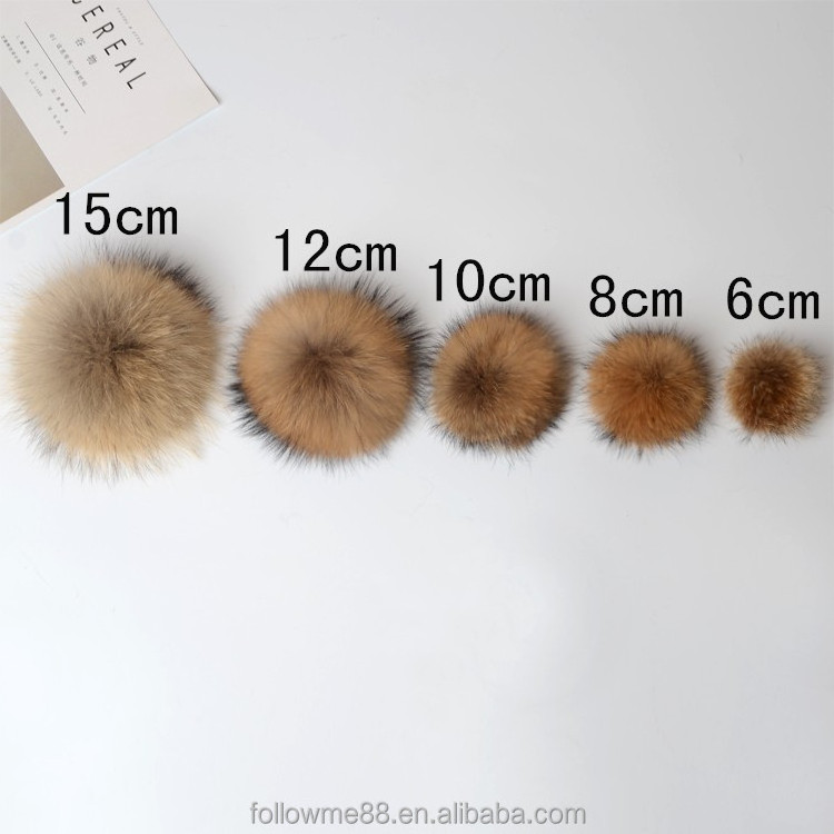 2024 Knitted hats Garment key chain Mink Fur Fluffy Pom Pom Ball Exquisite garment accessories colorful animal mink fur ball