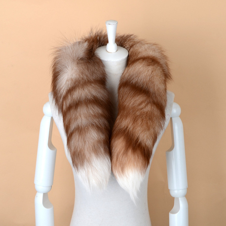 2024 New Style Fashion 100% High End Real fox fur collar Woman luxury comfortable fox fur scarf Lady Elegant real fox fur collar