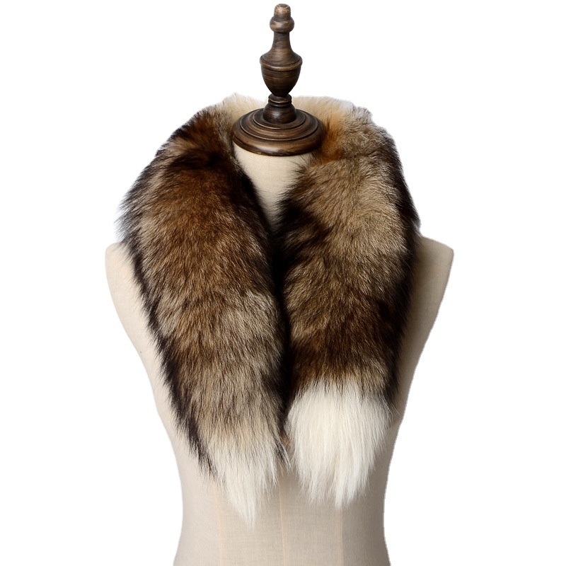 2024 New Style Fashion 100% High End Real fox fur collar Woman luxury comfortable fox fur scarf Lady Elegant real fox fur collar