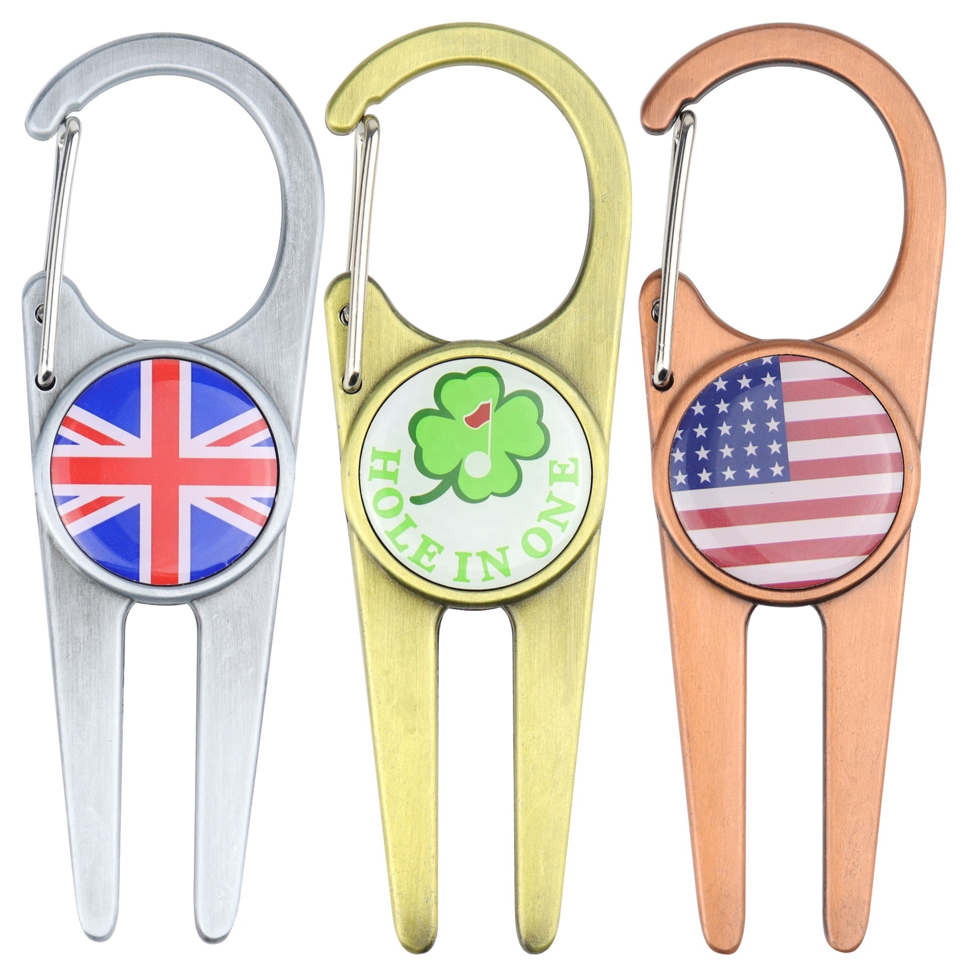 Creative Belt Clip Design Ball Marker Holder Golf Divot Repair Tool Golf Divot Tool