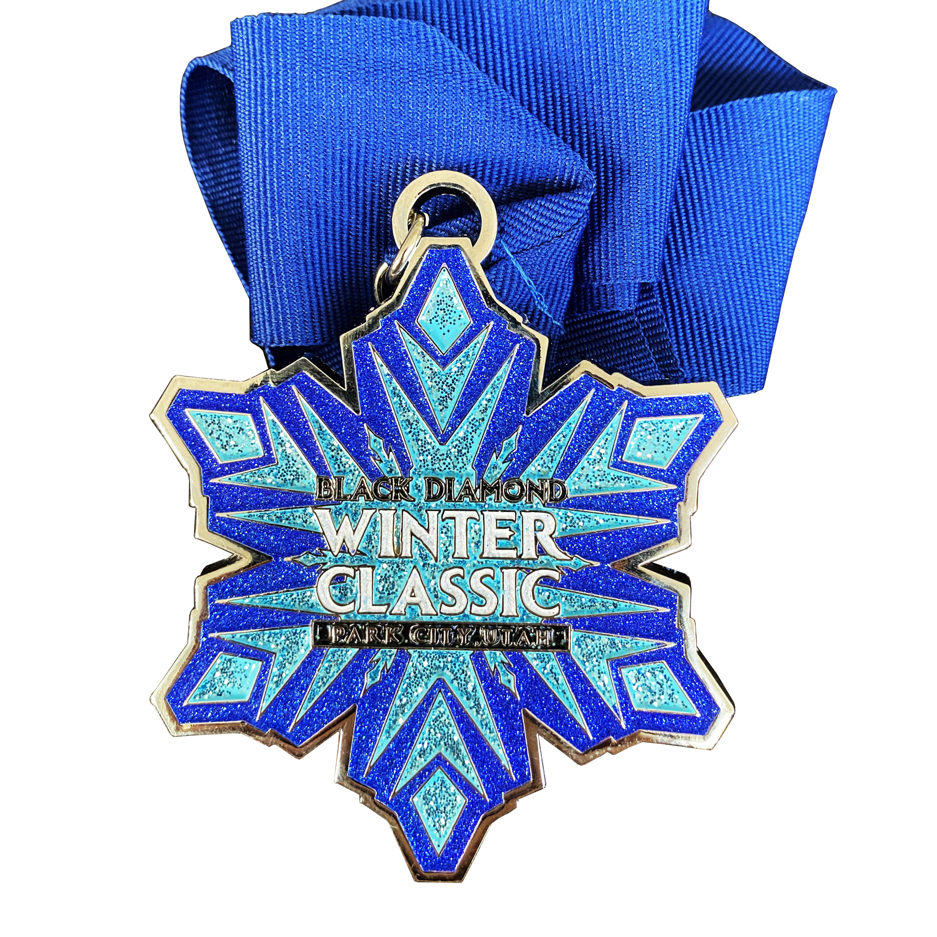 Hot Sale Custom Spraying Metal Snowflake Medal Sports Medals