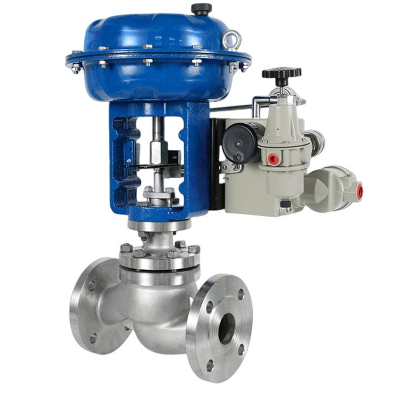 Stainless Steel Pneumatic Water Steam Flow Control Valve Pneumatic Diaphragm Control Valve With Positioner