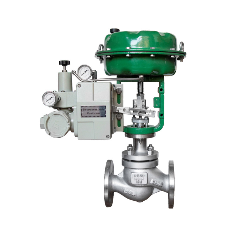 Stainless Steel Pneumatic Water Steam Flow Control Valve Pneumatic Diaphragm Control Valve With Positioner