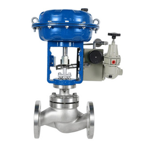 Stainless Steel Pneumatic Water Steam Flow Control Valve Pneumatic Diaphragm Control Valve With Positioner