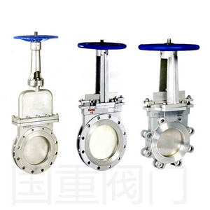 pn16 air operated knife type gate valve