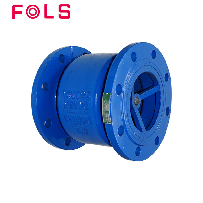 wholesale HX-41-16 flange cast iron silent check valve 6 inch