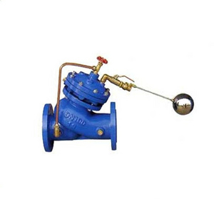 Ductile iron water piston remote control float valve