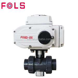 High Quality Automatic Control Shut Off Water Plastic PVC Ball Valve With Electric Actuator