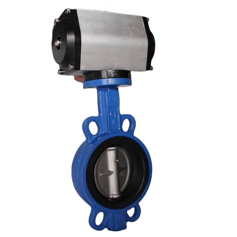 3 ways CF8M stainless steel female threaded mixing ball valve with regulating pneumatic actuator