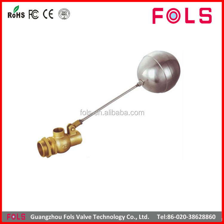 water tank water level male NPT thread brass floating valve