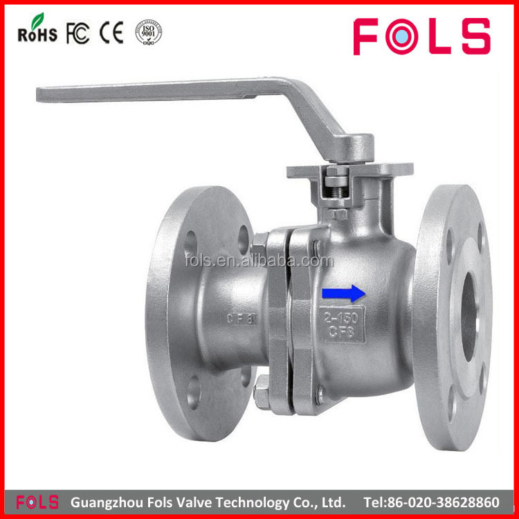 Flange manual float 12 inch stainless steel ball valve