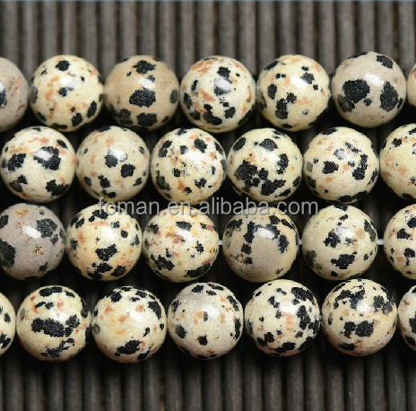 8mm round natural gemstone beads dalmation jasper semi precious stone loose