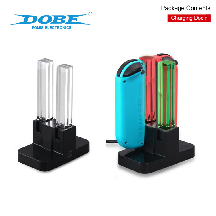 DOBE Factory Original Game Pack Kit Charging Dock Folding Stand TPU Case Charge Cable Fit For Nintendo Switch Console Accessory