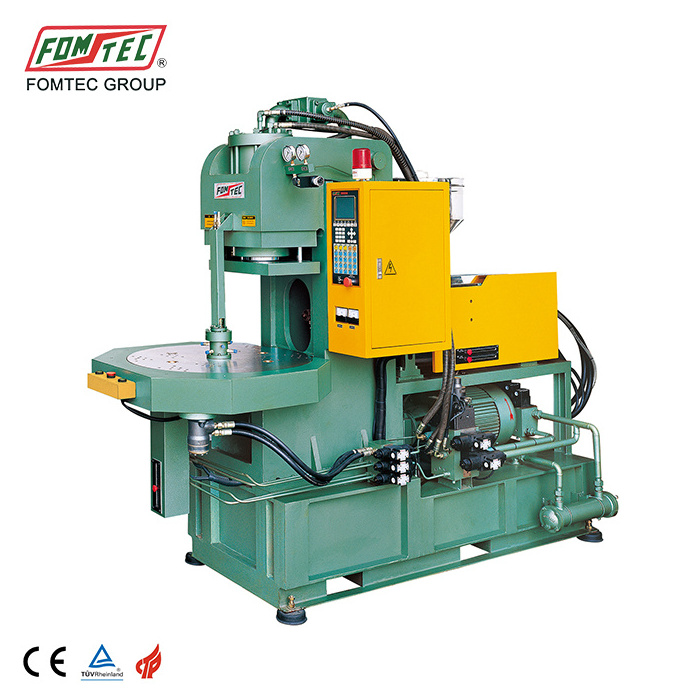 Angle type Rotary table plastic injection molding machine