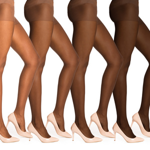 Sexy shiny tights Skin Tones Colors Nylon Pantyhose Stockings 15D Latin Skin Colours Extra Large Women Pantyhose OEM Best Seller