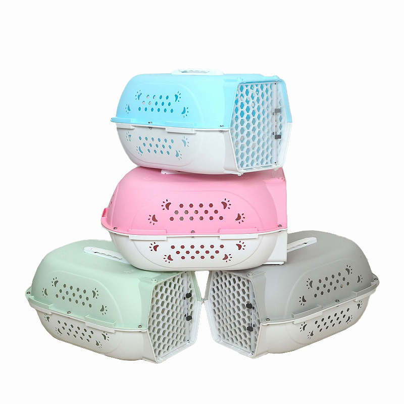 2023 Hot Manufacturer Small Pet Cage Supplier Dog Cages and Carriers House Pets Kennel Cage Portable Plastic Air Box