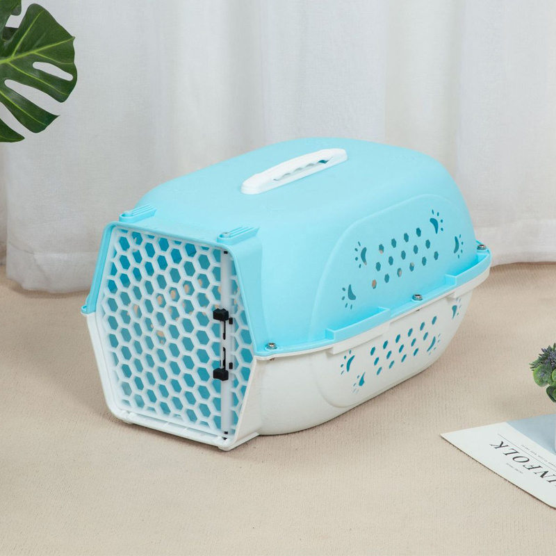 2023 Hot Manufacturer Small Pet Cage Supplier Dog Cages and Carriers House Pets Kennel Cage Portable Plastic Air Box