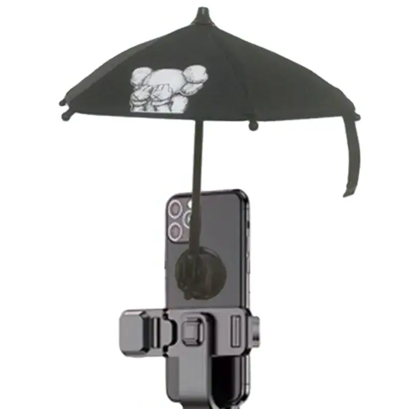 Hot selling Phone Umbrella Suction Cup Stand creative mini Mobile phone umbrella phone holder