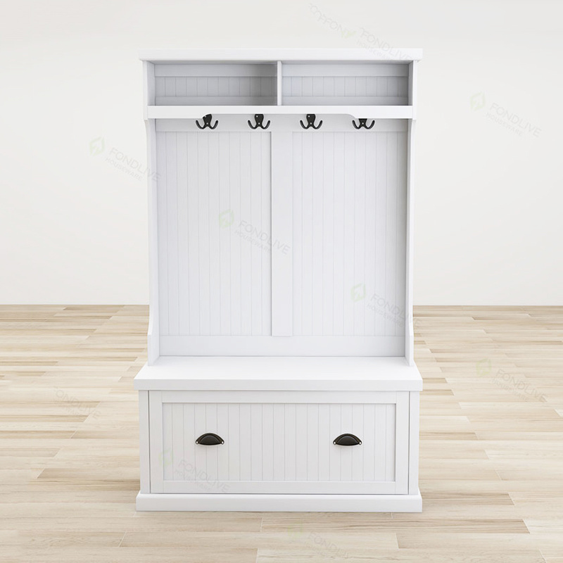 Modern large-capacity entry shoe cabinet porch cabinet multi-functional white shoe rack storage shelf