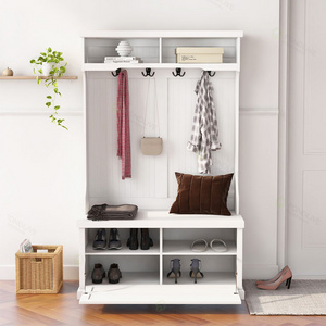 Modern large-capacity entry shoe cabinet porch cabinet multi-functional white shoe rack storage shelf