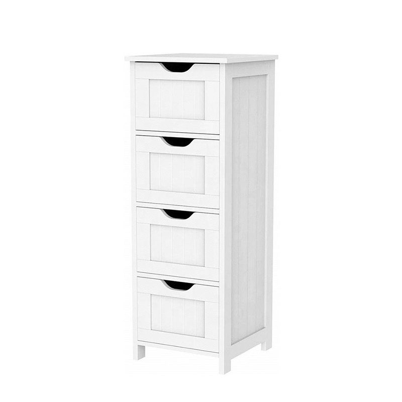 Slim narrow tall bedroom chest of four drawers cabinet white wooden storage organizer cube chest suppliers