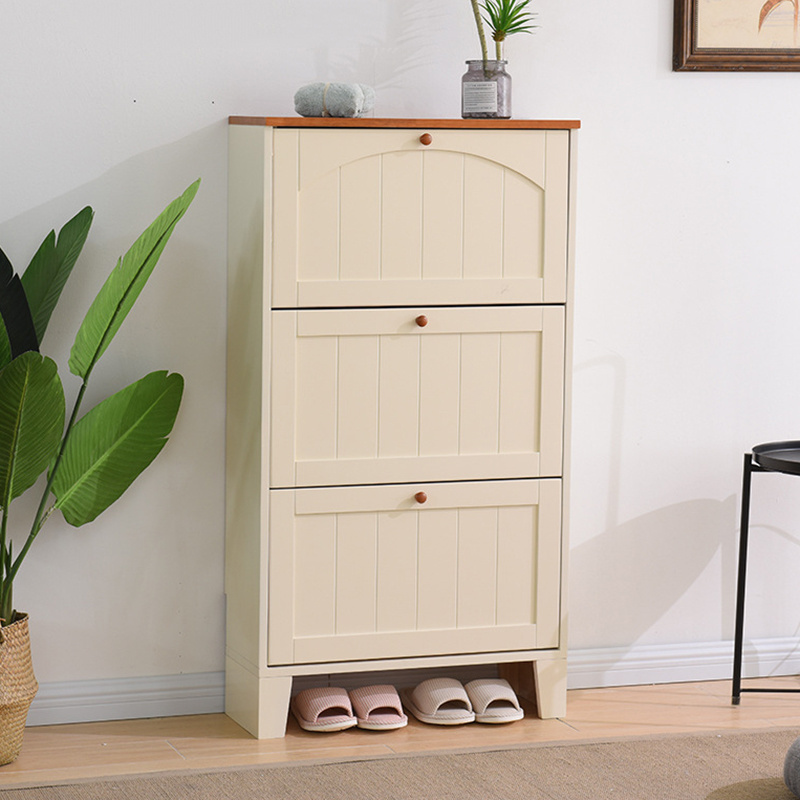 Luxury hallway white shoe cabinet storage rack shoe bench design suppliers with seat stool and cabinet wood