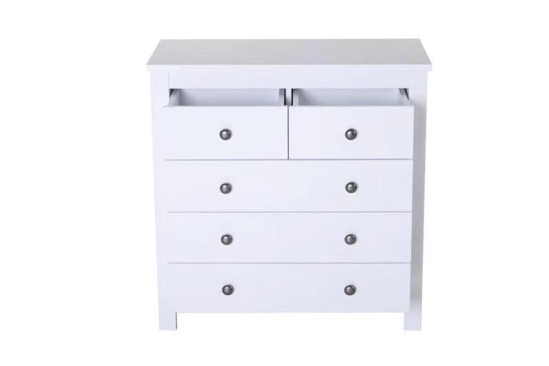 New Design Bedroom Furniture wooden drawer solid wood 5 chest drawer cabinet