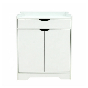 Low price household white door 3 tier closed shoe cabinet rack cupboard organizer storage with drawer bedroom