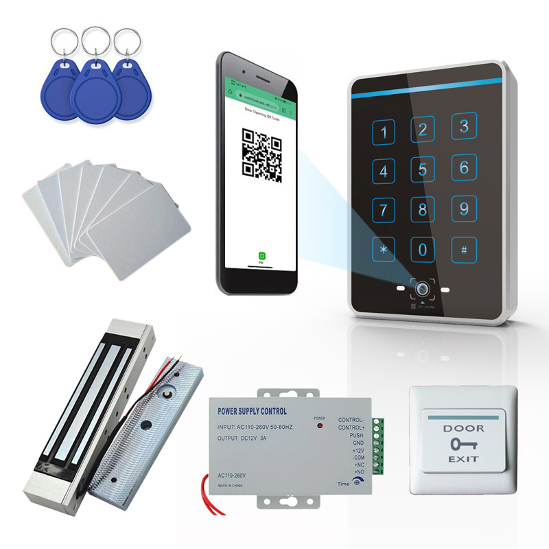 Touch 13.56mhz RFID Reader Rfid QR Code Reader QR Code Scanner Smart Lock Stand Alone Nfc Access Control QR