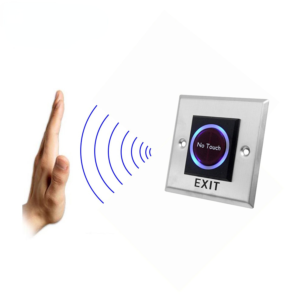 No Touch Exit button IR Door Release Switch Wall Mounted Door Button Access Control Touchless Infrared Sensor