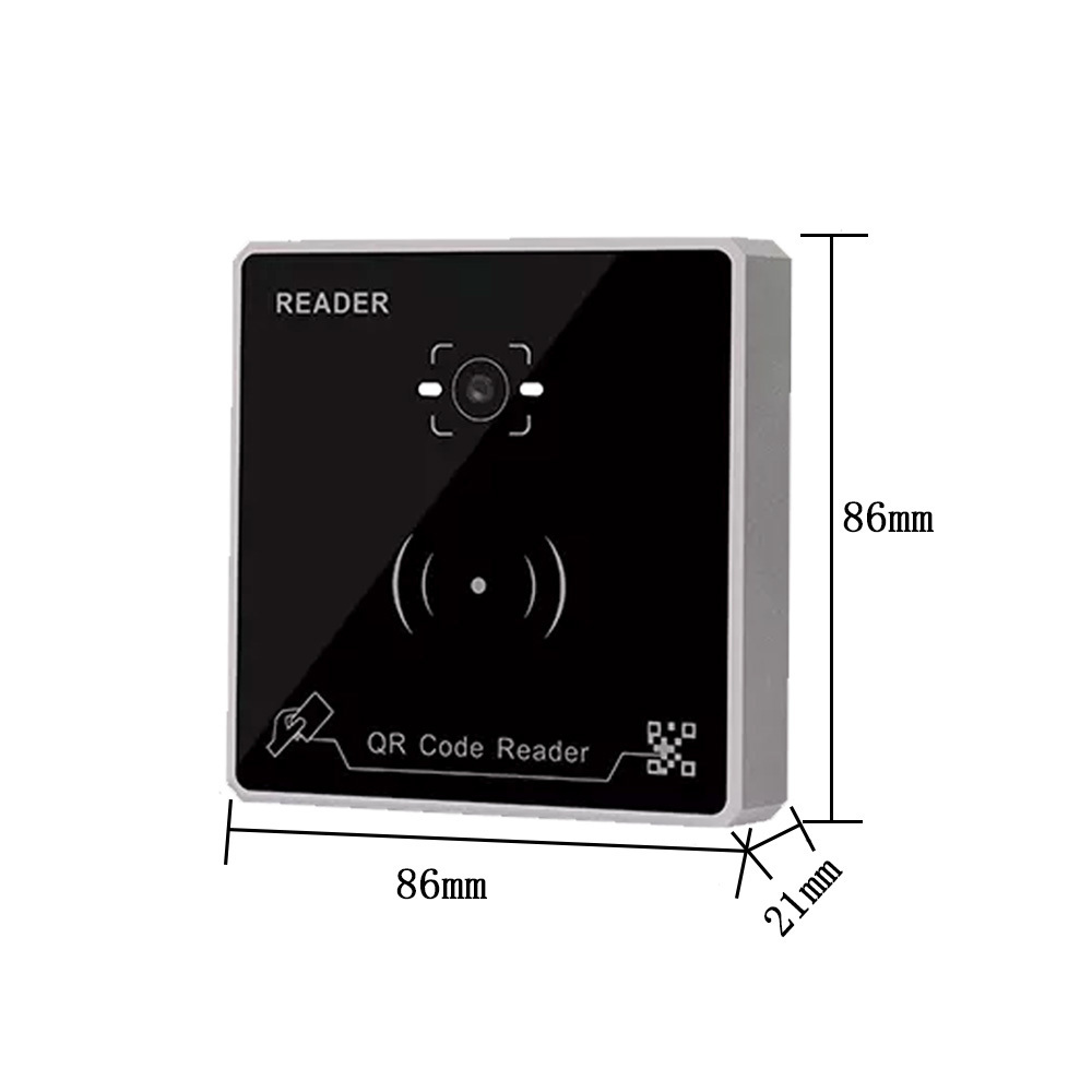 Wiegand interface 125Khz 13.56MHZ ISO14443A protocal 1D 2D Qr code scanner and RFID QR Code access control reader