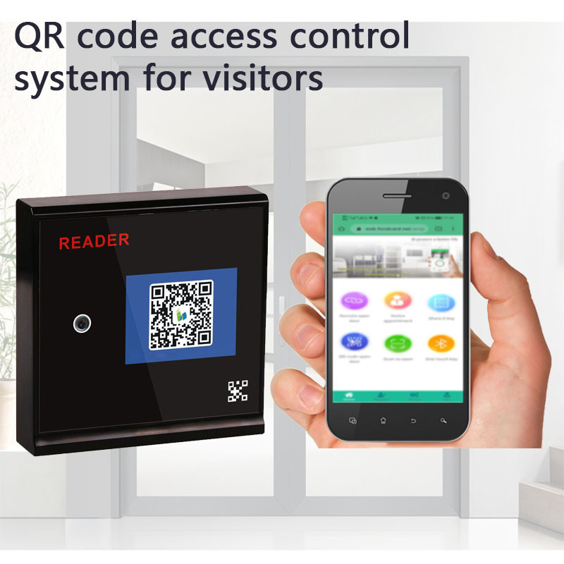 Free SDK QR Code Ethernet RJ45 RFID Access Control Phone App Remotely Door Opening Access Control QR Scanner