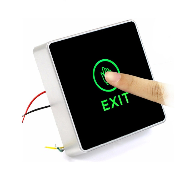 LED Indication Touch Exit Button Door Release Button Contactless Exit Sensor Access Control Door Switch