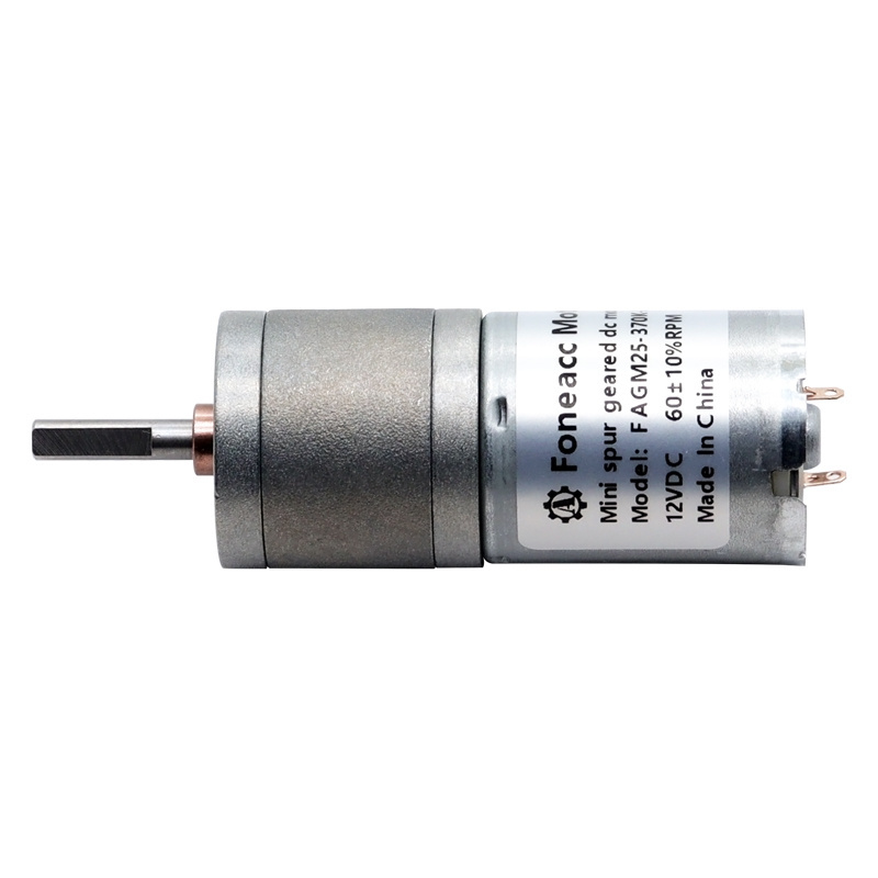 High Torque Low Noise Gm25-370 25mm Dc 3v-24v Dc Gear Motor With Encoder