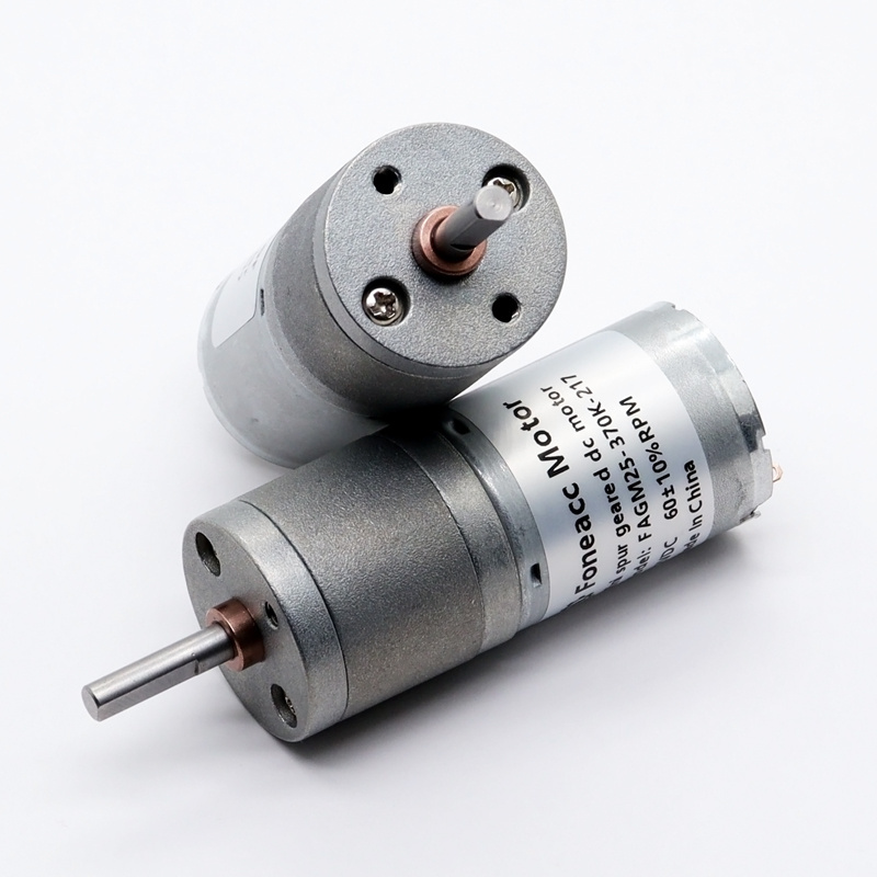 High Torque Low Noise Gm25-370 25mm Dc 3v-24v Dc Gear Motor With Encoder