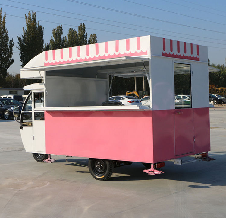 Electric food tricycle 3 wheels mobile food car for BBQ ice cream hot dog/Hot dog tricycle food cart