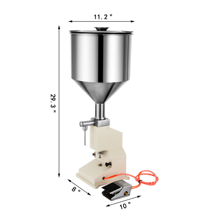 Pneumatic nail polish filling machine/cream filling machine for tubes bags bottles/ liquid chili paste filling