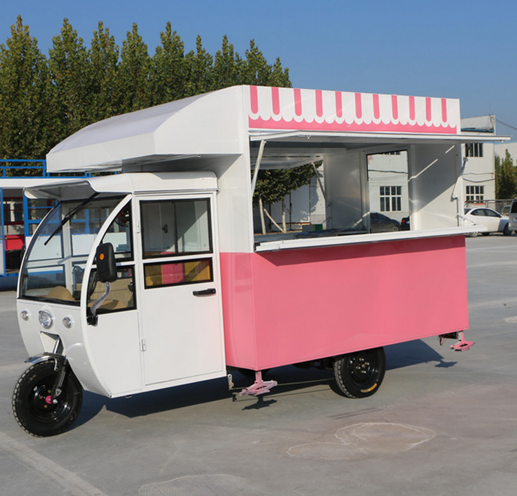 3 Wheel Electric Bike Vending Hot Dog Tricycle Food Truck/Customised New Design Street Tricycle Food Cart