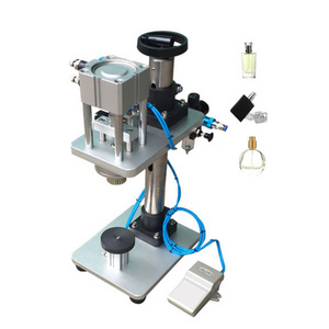 Crimp & Seal Perfume Machine Metal Capping Press for Bottles Bags & Cans for Beverage & Chemical Filling & Sealing Air-Filled"