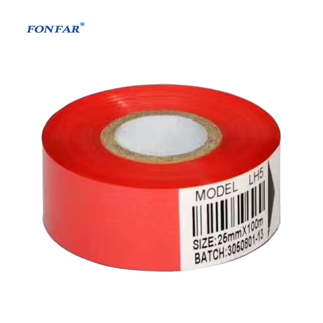 25mm*100m thermal printing white gold hot stamping foil / resin hot foil ribbon/stamping coding jumbo roll to print batch number