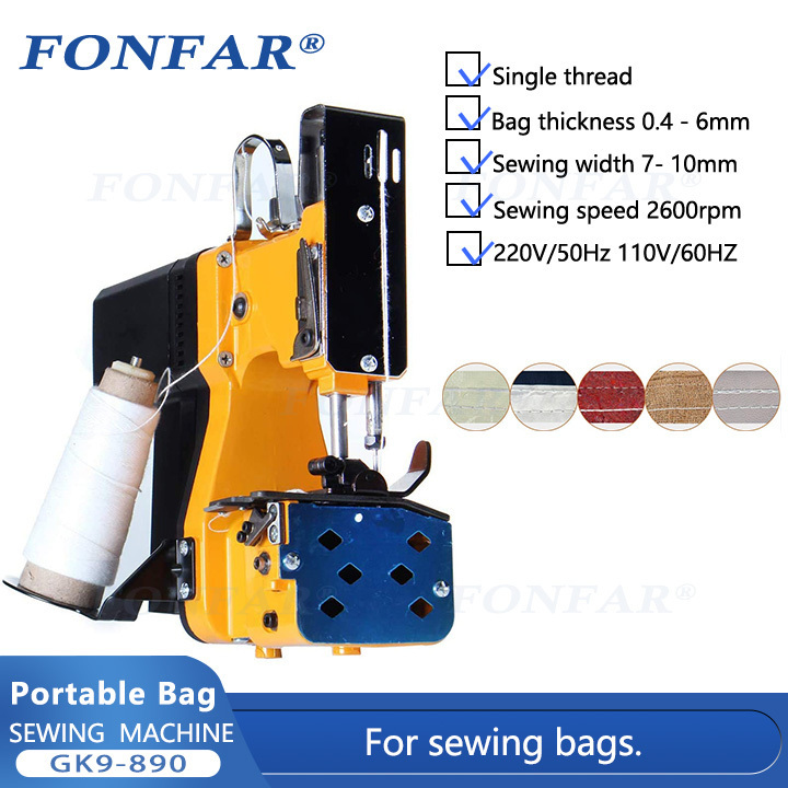 Hot Sale GK9-890 Handheld Bag Sewing Machine / Portable Industrial Bag Sewing Machine Sealer