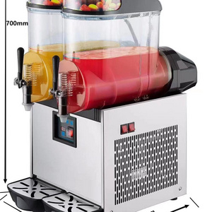 Stable Quality Slushy Machine 12L x 2 Daiquiri Machine Commercial Double Bowl Frozen Drink Slush Machine