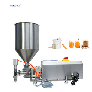 Semi-automatic Rotor Pump Honey Chocolate Peanut Butter Filling Machine/servo Motor Viscous Lotion Paste Filling Machine