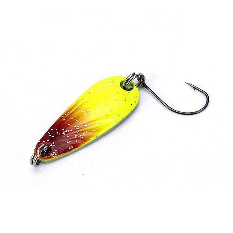 High quality spoon metal casting lure 30mm 3g  vib blanks spinner trout fishing Metal Fish Bait