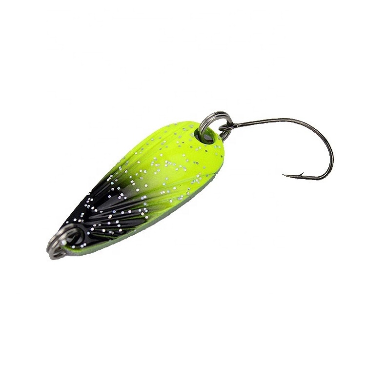 High quality spoon metal casting lure 30mm 3g  vib blanks spinner trout fishing Metal Fish Bait